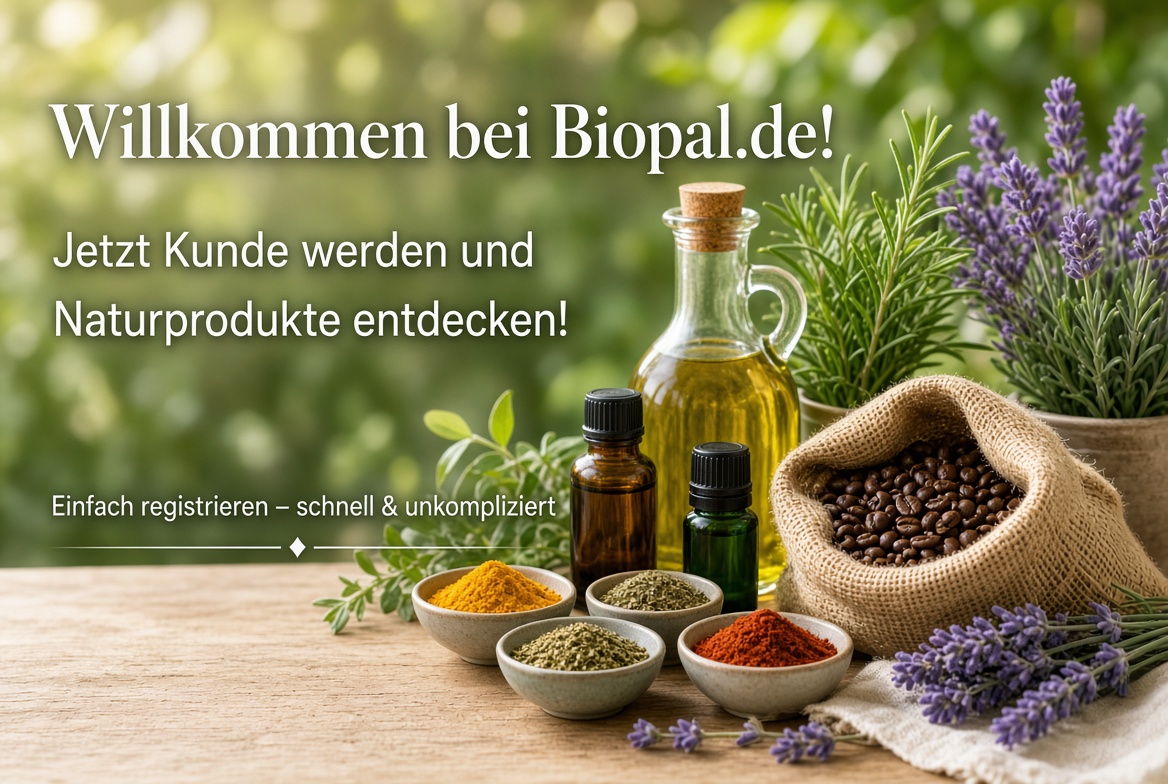 Bio-Naturprodukte: Kräuter, Lavendel, Olivenöl, ätherische Öle, Gewürze und Kaffeebohnen