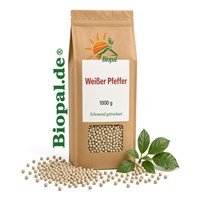 Pfeffer Weiß 1000 g ganz Körner weißer Pfeffer ganz Pfefferkörner