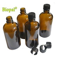 10 x 100ml Braunglasflasche Flaschen Tropfflasche Tropfeinsatz Medizin DIN 18